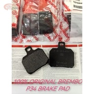 100% ORIGINAL- BREMBO P34 BRAKE PAD - 107694921- WE ARE BREMBO RACING DEALER MALAYSIA