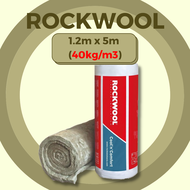 ROCKWOOL Mineral Wool 1.2m x 5m [40kg/m3][60kg/m3] Heat Insulation Noise Reduction Penebat Haba