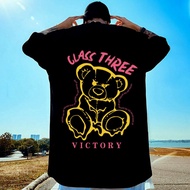 S-7XL Men T Shirt Oversized Baggy Shirt Leisure Cotton Tshirt Lelaki Short Sleeved Loose Cartoon T-s