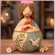 <In Stock>  Handmade Resin Mini Prayer Jewelry Box Mary Jesus Christian Keepsake Catholic Gift for M