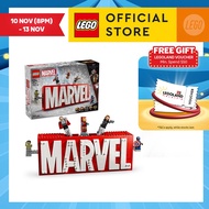 LEGO Super Heroes Marvel 76313 MARVEL Logo & Minifigures (931 Pieces)