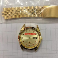 Install 8200 Movement Case 8200 All Steel Case Strap Gold Version (Steel Bottom Back Cover)