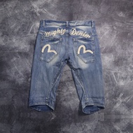 EVISU DENIM JEANS SHORT PANTS (SP18) SIZE 34