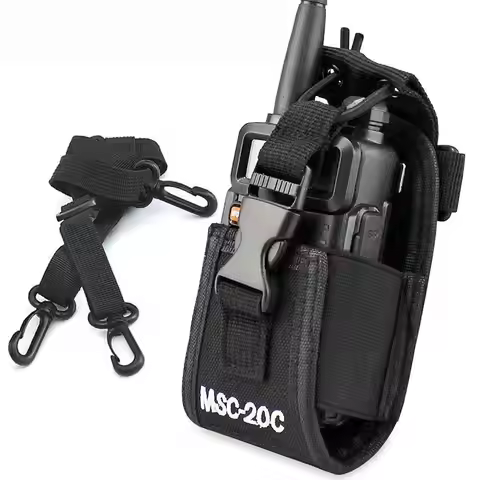 2Pcs/Set Multifunctional Radio Walkie Talkie Holder MSC-20C Nylon Walkie Talkie Universal Bag For UV