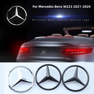 Mercedes Emblem Cover ABS Original Car Rear Trunk Badge Sticker For Mercedes Benz W223 S-class S500 