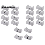 20Pcs 24mmx11mmx10mm Console Mixer Slider Fader Knobs Replacement for Potentiometer Gray Knob Black 