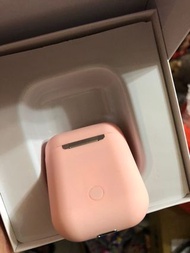 櫻花粉ipod款設計副牌藍牙耳機+耳機充電套附充電線現貨全新拆拍
