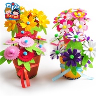 Mother's Day Gift Non-Woven Handmade Potted Plant Bouquet Children diy Art And Handicraft Materials