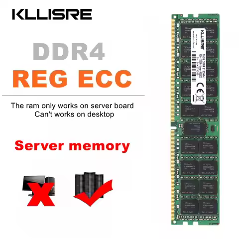 Kllisre Server Memory DDR4 16GB 2400 2133MHz ECC Memória REG ECC DDR4 16G X 2 Ram