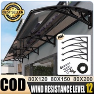 Awning Roof Outdoor Sunshield Roof Outdoor Sun Shade Net Rain Waterproof Blind Curtain Window Garden
