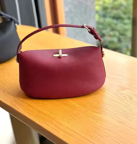NIKI BAGS 2026 new designer luxury women top-grade cowhide mini handbag makeup bag large capacity ph