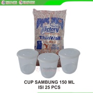Sauce Cup 150ml cup saus isi 25pcs saus container 150ml cup plastik