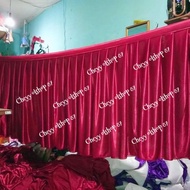 TABLE DECORATION TABLE SKIRT TABLE SKIRT WITH Ruffles 65CM HEIGHT X 350CM LENGTH