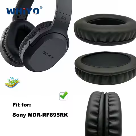 Replacement Ear Pads for Sony MDR-RF895RK MDR RF-895RK Headset Parts Leather Cushion Velvet Earmuff 