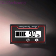 FALLFORBEAUTY Battery Capacity Indicator, 9-120V Universal Battery Voltmeter Tester Meter, LED Digit