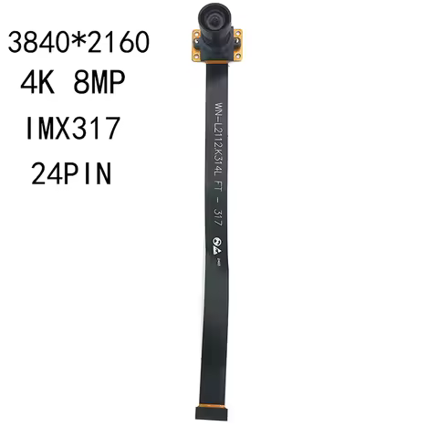 4K HD 8MP MIPI CSI camera module and IMX317 sensor 24PIN interface 3840*2160 DFOV 95°120 ° 145° fixe