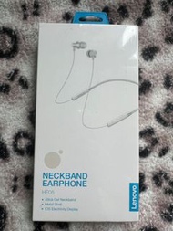 全新Lenovo HE05 neckband earphone 聯想無線藍牙掛頸式耳機（HE05）