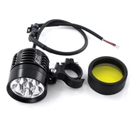 [1 Pair]Motorcycle Spotlight Cree Tube Model L6X led 6 Chips Motorcycle Headlight Light
