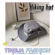 หมวก หมวกเดินป่า Hiking Hat หมวกบักเก็ต หมวกกันแดด หมวกแฟชั่น ใส่ได้ทั้งชายและหญิง มีสายคล้อง หมวกปีกกว้าง ป้องกัน UV