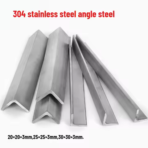 1pcs 304Stainless Steel 20x20x3/25x25x3/30x30x3 L Angle Equilateral Angle Length 500mm Triangle Iron
