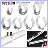LEMONTRE 5Pcs Spring Terry Clip, Clamp Holders Fixing Clips Lamp Tube Clip,  T3/T4/T5/T6/T7/T8/T9/T1