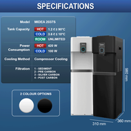 I-TECH Floorstanding Water Dispenser Freestanding Water Purifier with 4 Stages Antibacerial Filter S