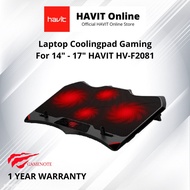 Havit Cooling Pad Gaming Hv-F2081 For 14-17 Inch Laptops (4Fan)