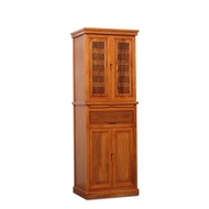 Solid Wood Chinese Buddha Niche with Door Altar Home Guanyin Bodhisattva Guan Gong God of Wealth Hom