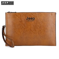 JEEP SPIRIT 1941 ESTD Mens fashion bag Business style Soft PU leather clutch Mens wallet with card E