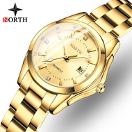 NORTH Brand Luxury Ladies Watch Fashion Original Quartz Watch Ladies Waterproof Stainless Steel Leisure Sports Date Classic Clock