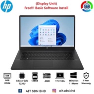 HP Laptop 17z-cp200 17.3"HD+ Laptop AMD Athlon™ Gold 7220U 8GB 128GB SSD AMD W11 (Display Unit)