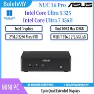 ASUS NUC 16 PRO MINI PC Intel Core Ultra 7 356H/5 325 2*DDR5 2*M.2 2280 SSD WiFi 7 BT6.0 2*2.5G LAN 