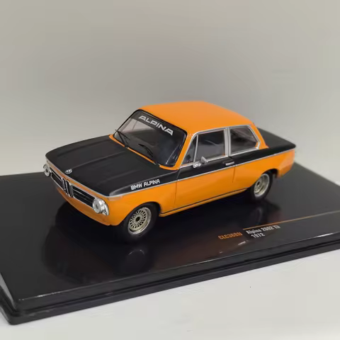 Die-cast 1:43 Scale BMW Alpina 2002 Ti 1972 Simulated Alloy Static Car Model