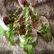 flower girl basket / flower basket available in any color