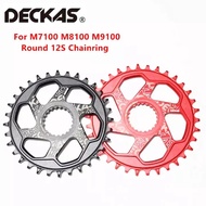 DECKAS MTB Bicycle 12 speed round center lock gear 30T 32T 34T 36T 38T for shimano m7100 M8100 M9100 bicycle mountain bike crankset