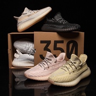 Hot itemyeezy boost 350 v2 angel shoelace reflective men women running black static antlia synth shoes coconut
