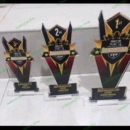 Termurah Plakat Custom/Piala Mobile Legend/Free Fire/Thropy Juara Akrilik 1Set