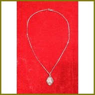 ➡ ➟ ☍ St. Padre Pio Metal Silver Pendant Necklace
