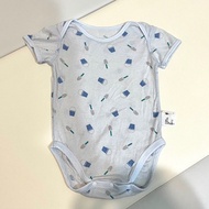 Uniqlo 80 洞洞 網眼 短袖包屁衣 嬰兒 寶寶 男寶寶 女寶寶 棉質
