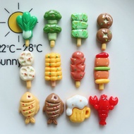 Charm Jibbitz, BBQ Oblique Slipper Sticker Toploader Decorative Food, Crocs Slippers, Phone Case