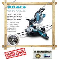 OKATZ 10'' Slide Compond Miter Saw With Laser READY STOCK