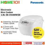 Panasonic Rice Cooker 1.8Litres SR-CN188WSH