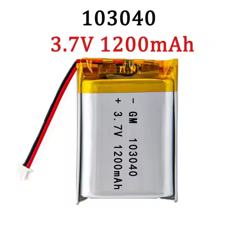 103040 3.7V 1200mAh Polymer Lithium Rechargeable Battery For GPS Navigator MP5 Bluetooth Headset PS4