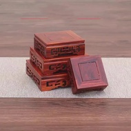 Redwood Carved Ornament Base, Ebony Square Base, Redwood Teapot, Solid Wooden Basin, Landscape Frame