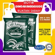 [Sabah] Cap Yit Foh Kopi Tenom  Latte 2 in 1 ( Hijau )  ( 20g x 10’s x 2 Packs )