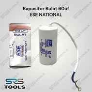 ESE NATIONAL Kapasitor Bulat Kabel 60Uf 450V / Kondensor Capasitor 60 Uf Mikro 450 Volt