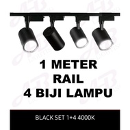 Tracking Light 1M Rail with 4 Lights