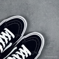 V/A/NS sk8-low pro black white vintage side flag low cut vulcanized fabric sneakers sports shoes 4q8