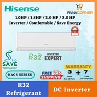 (FREE SHIPPING) Hisense Standard Inverter KA Series Air Conditioner 1.0hp-2.5hp AI10KAGS / AI13KAGS 