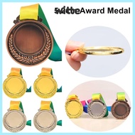 WITTE 1Pcs Award Medal, Dual-Sided 5.2cm Competition Award, Durable Gold/Silver/Bronze with Neck Rib